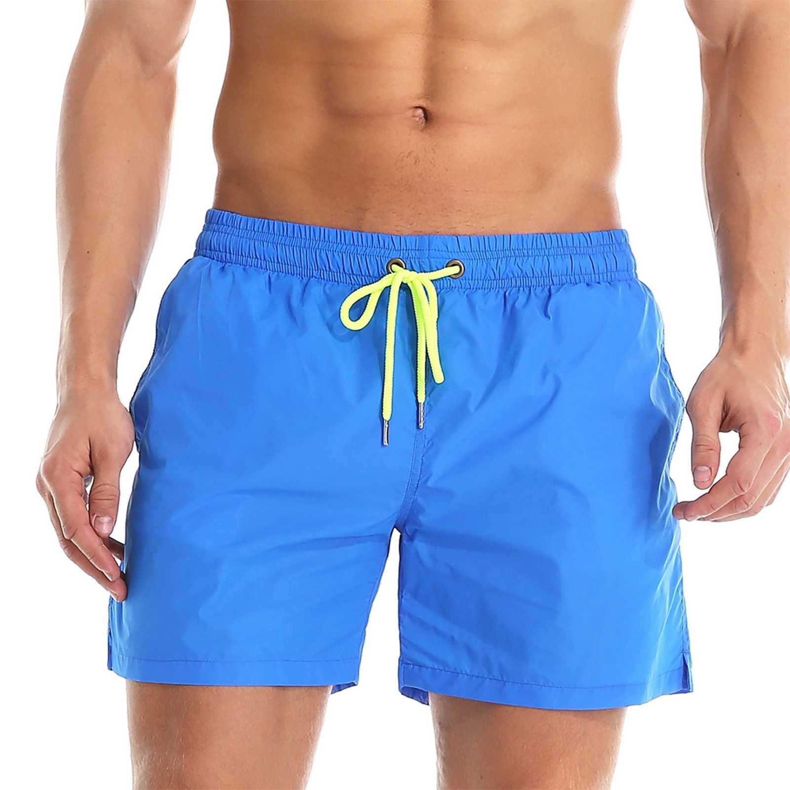 Joower No Mesh Swim Trunks Bathing Suit Men 8 Inch Men'S Bathing Suits