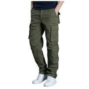 Joower Outdoor Pants Men - Black Cargo Pants Work Pants Baggy Cargo Pants Men Match Mens Wild Cargo Pants Mens Lounge Pants Security Pants For Men