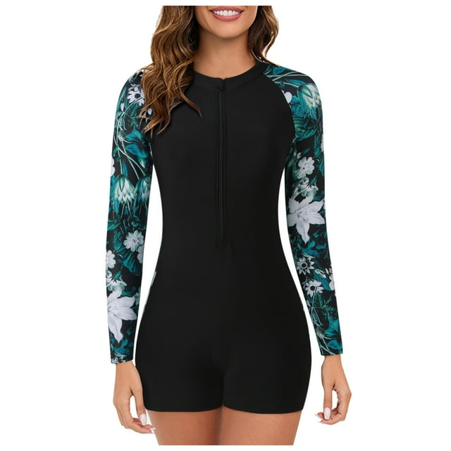 Joower Surfing Swimsuits for Women - Long Sleeve Swimsuits for Women ...