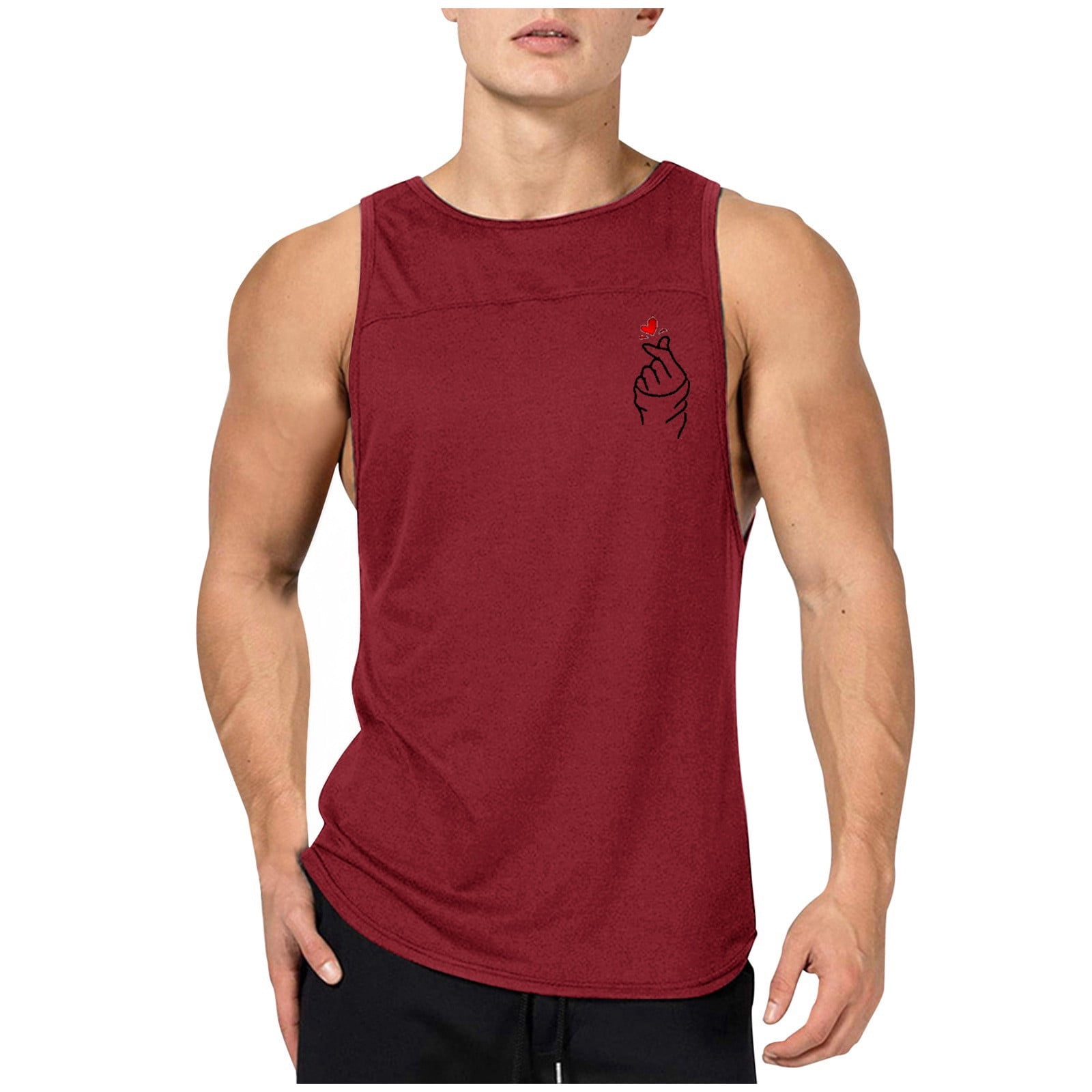 Joower Tank Top Men Mens Sleeveless Shirts Shirts White Tank Top Men