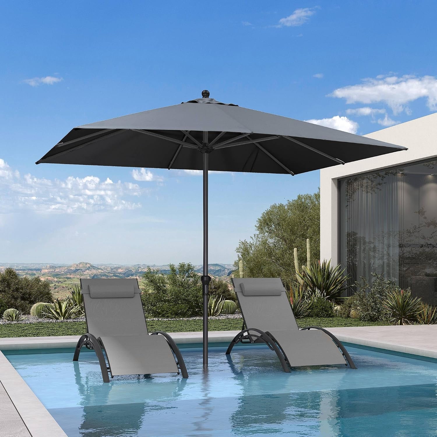 10x8 patio umbrella Giantex 10FT Offset Umbrella, 8 Ribs Cantilever Outdoor w/Crank, Cross Base, Tilt Adjustment, Large Hanging Market Umbrella for Poolside, Yard, Lawn, Garden (Beige) : Patio, Lawn & Garden Enjoy the outdoors under the shade of this wonderful rectangular patio umbrella.Covering a wide area with its easy crank lift design Umbrella 10′ x 8′ Patio
