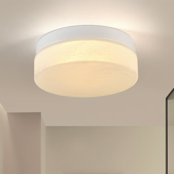 Jopath 12 Inch LED Ceiling Light, Flush Mount Ceiling Light,Round Low Profile Ceiling Lights for Bedroom, Living Room, Dining Room Black White