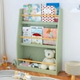 thumbnail image 1 of Jopath 3-Tier Bookshelf,Kids Bookshelf,Book Storage Rack for Bedroom,Green, 1 of 4