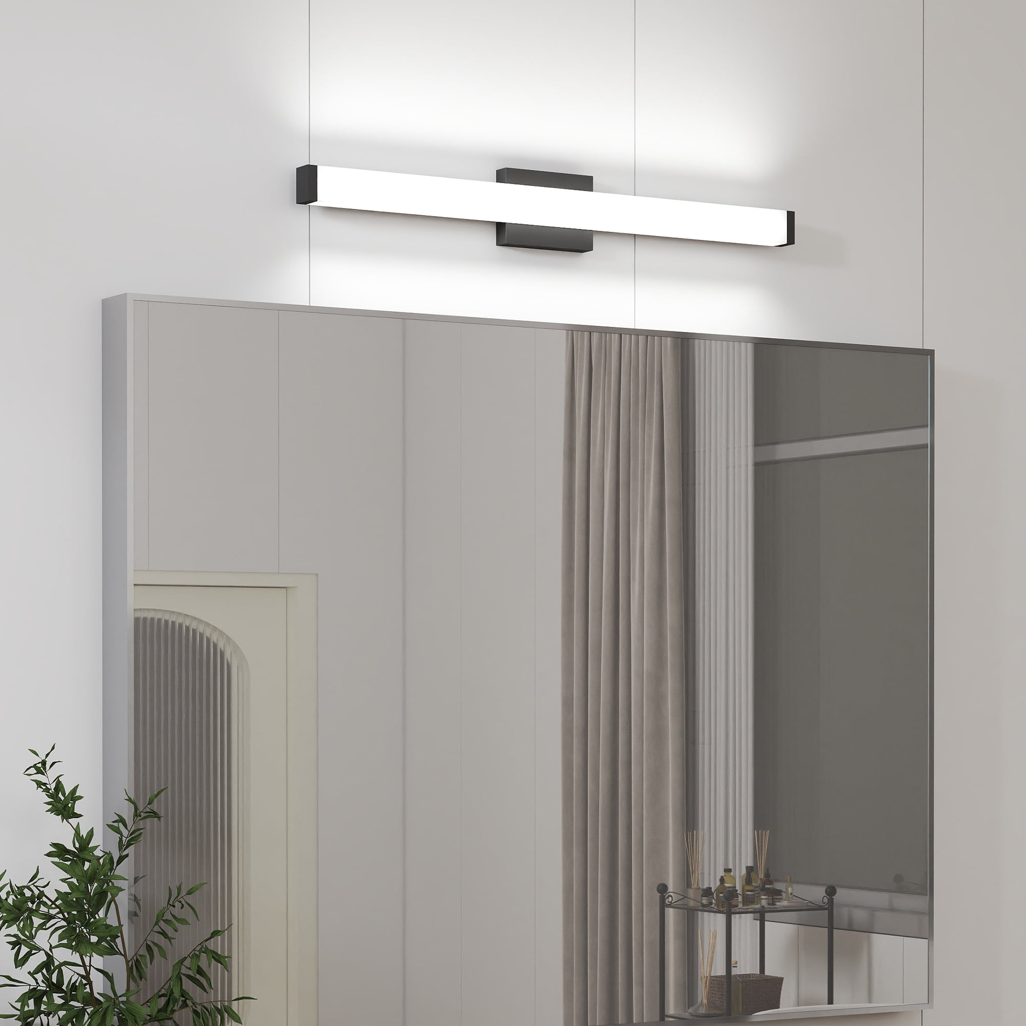 Jopath 33" LED Wall Sconce, Dimmable Bathroom Light Fixtures Over Mirror Vanity Lighting Fixtures for Bathroom, Bedroom, or Hallway Black