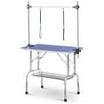 thumbnail image 1 of Jopath 36"Foldable Pet Grooming Table with Tool Storage Rack Pet Bathing/Drying Table with Non-Slip Surface,Rope and Adjustable Stand,Home Salon Grade for Dog Cat Blue, 1 of 9