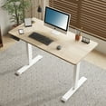 thumbnail image 1 of Jopath 55" W Electric Standing Desk,Home Office Electric Height Adjustable Standing Desk Lifting Range 27~45" Computer Desk for Home Office,Oak, 1 of 8