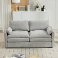 thumbnail image 1 of Jopath 68.1" Cozy Loveseat Sofa, Oversized Comfy Cloud Sofa with Double Cushion Loveseat Sofa Plush Cushion Sofa Couch for Living Room Bedroom Apartment Light Grey, 1 of 9