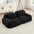 thumbnail image 1 of Jopath 82" Oversized Corduroy Loveseat Sofa, Comfy 4-Seater Couch For Free Combo Separation Curved Armrests Anti-Slip Design High-Resilience Sponge For Living Room & Bedroom, 1 of 11