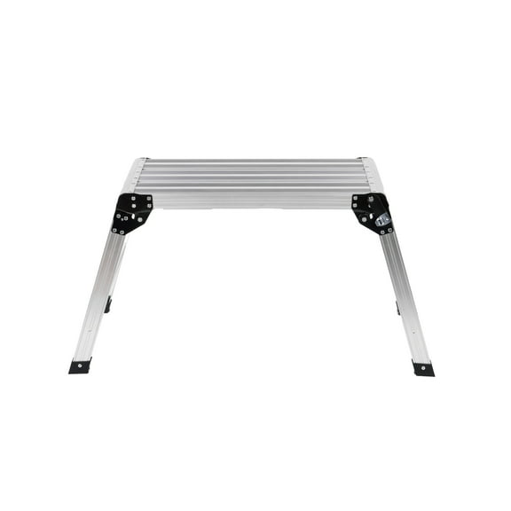 Jopath Folding Work Platform, Aluminum Drywall Stool Ladder, 330 lbs Load Capacity Heavy Duty Work Bench w/Non-Slip Feet, Ideal for Washing Vehicles, Cleaning, Painting, Decorating
