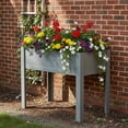 thumbnail image 1 of Jopath Grey Raised Garden Bed with Legs, Elevated Wooden Planter Box for Outdoor Plants Flowers Fruits Vegetable Herb Growing(40"x20"x31"), 1 of 9
