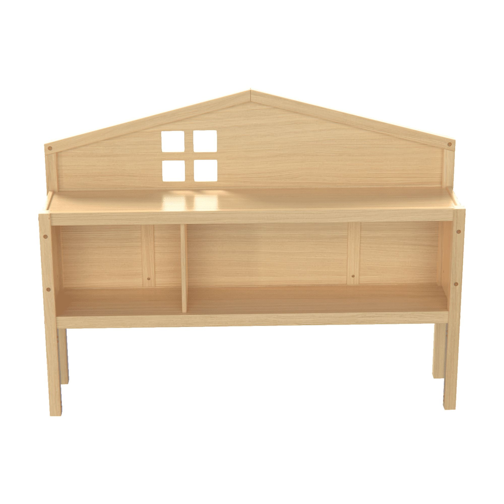 Jopath Headboard for Full Size Bed with Storage Shelf,Head Board Floor Bed,Sturdy and Stable,Easy Assembly,Natural