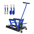 thumbnail image 1 of Jopath Hydraulic Motorcycle Lift Jack, 1500 lb Capacity Steel ATV Lifts Stand Hoist with Wheels and Handle for ATV Scissor Lift Jack Portable Motorcycle Lift Table with 4 Casters blue, 1 of 8