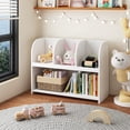 thumbnail image 1 of Jopath Kids Bookcase,Storage Book Shelf,Storage Display,Toy Organize with 4 Compartments for Living Room,Playroom,White 02, 1 of 6