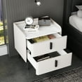 thumbnail image 1 of Jopath Nightstand with 2 Drawers,Modern Marble Beside Table End Table for Bedroom,White02, 1 of 7