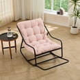 thumbnail image 1 of Jopath Outdoor Rocking Chair with Soft Thick Cushion,Comfy Cushion for Living Room Bedroom Reading Room Pink, 1 of 3