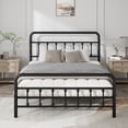 thumbnail image 1 of Jopath Queen Size Metal Bed Frame, Platform Bed with Headboard Structurally Stable Under Bed Storage for Teens Adults Black, 1 of 7