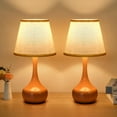 thumbnail image 1 of Jopath Set of 2 Table Lamps for Night Stands, 3-Way Dimmable Touch Lamps, Bedside Lamp for Kids Room,Office,Living Room, End Table Pink (LED Bulbs Included), 1 of 8
