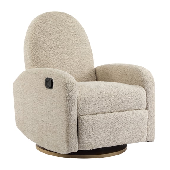 Jopath Swivel Accent Chair, Comfy Accent Single Sofa Chair, 360 Degree Bucket Chair Lounge Armchair for Living Room Bedroom Almond