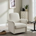 thumbnail image 1 of Jopath Swivel Accent Chair,Modern Barrel Armchair Reading Accent Chair with Wood Base for Living Room,Bedroom,Cream, 1 of 8
