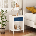 thumbnail image 1 of Jopath Wooden Nightstand with One Drawer & One Shelf for Kids, Adults,26.77''H,Navy02, 1 of 7
