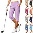 thumbnail image 1 of Jopfuhed Capri Pants for Women Plus Size Stretch High Waisted Straight Leg Yoga Trousers with Pockets Lightweight Comfy Golf Travel Pants,Sizes S-5XL, 1 of 10