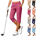 thumbnail image 1 of Jopfuhed Capri Pants for Women Plus Size Stretch High Waisted Straight Leg Yoga Trousers with Pockets Lightweight Comfy Golf Travel Pants,Sizes S-5XL, 1 of 10