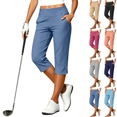 thumbnail image 1 of Jopfuhed Capri Pants for Women Plus Size Stretch High Waisted Straight Leg Yoga Trousers with Pockets Lightweight Comfy Golf Travel Pants,Sizes S-5XL, 1 of 10