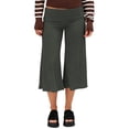 thumbnail image 1 of Jopfuhed Women's Wide Leg Capri Pants Stretchy High Waisted Tummy Control Yoga Capris with Pockets Loose Lounge Workout Running Cropped Pants,Sizes S-2XL, 1 of 7