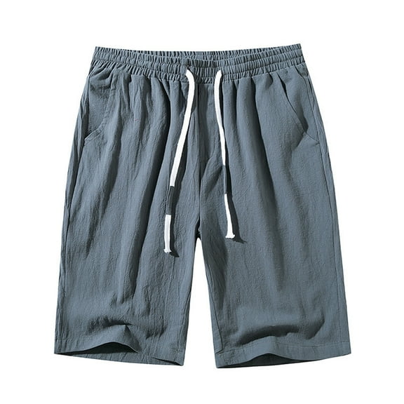 Jophufed Summer Men's Pants Fashion Casual Tie-dye Solid Loose Light Sweat Sports Shorts