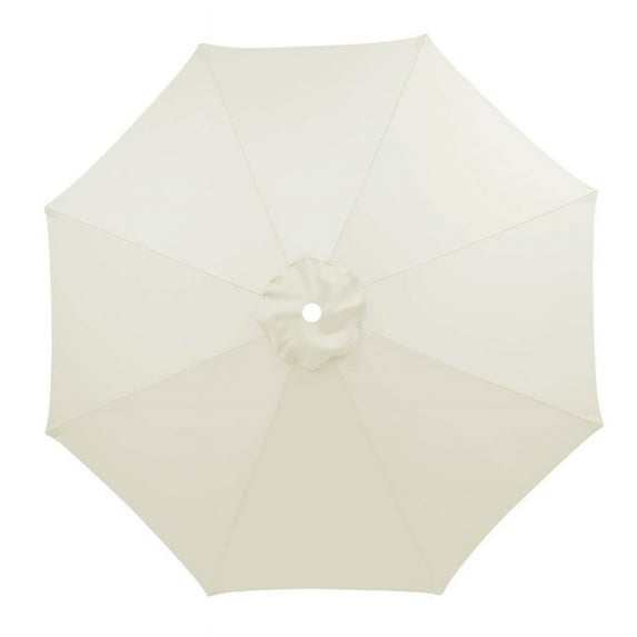 Joqmia 10ft Thickened PU waterproof Patio Umbrella Replacement Canopy Market Umbrella Top Outdoor Umbrella Canopy for 8 Ribs(only Canopy) Poloere, Outdoor, Yard Umbrella (Beige)