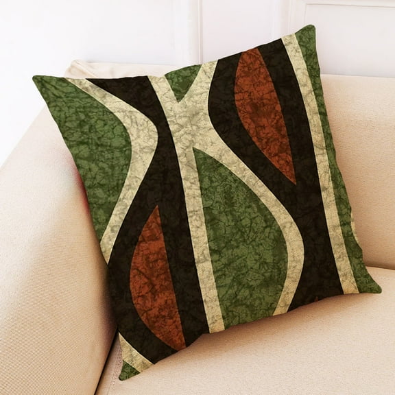 Joqmia 18 "x 18" Bohemian Multicolor Striped Decorative Pillow