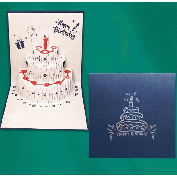 Joqmia 3D Pop Up Birthday Cards,Birthday Pop Up Greeting Cards Laser Cut Happy Birthday Cards Including Envelopes Best for Mom,Wife,Sister, Boy,Girl,Friends 1 Pack