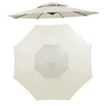 thumbnail image 1 of Joqmia 9/10FT Patio Umbrella Replacement Canopy for 6/8 Ribs, Table Market Yard Umbrella Replacement Top Cover Replacement Parasol Canopy Cover For Outdoor Events, UV Protection, Waterproof, 1 of 9