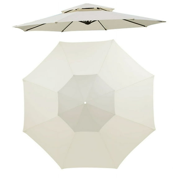 Joqmia 9/10FT Patio Umbrella Replacement Canopy for 6/8 Ribs, Table Market Yard Umbrella Replacement Top Cover Replacement Parasol Canopy Cover For Outdoor Events, UV Protection, Waterproof