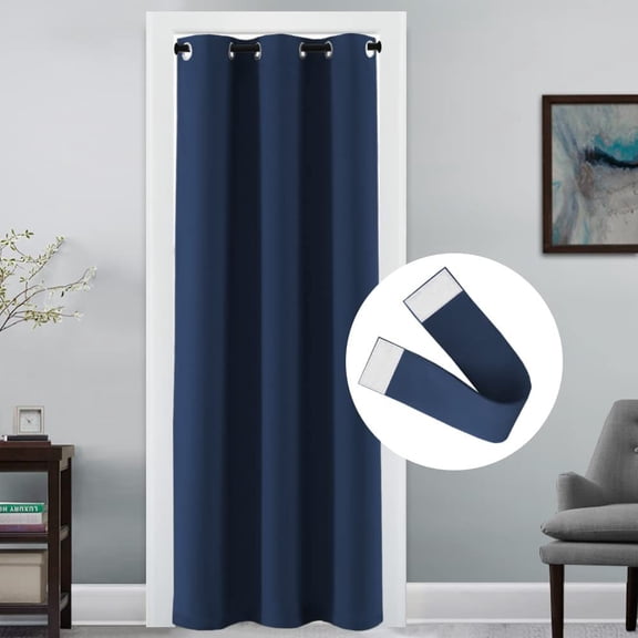Joqmia Blackout Curtains for Doorways and Closets, Thermal Insulated Temporary Room Dividers (1 Panel)