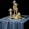 thumbnail image 1 of Joqmia Table Runner Wedding Veil Beaded Pearl Lace Fabrics Soft Tulle Tablecloth with Big and Small Pearls Draping Fabric for Wedding Ceremony Banquet Bridal Party Home Decorations Outdoor Decor, 1 of 14