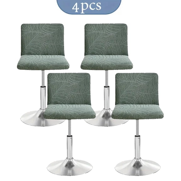 Joqmia Waterproof Bar Stool Covers with Back set of 1/4/6 - Stretch Counter Height Slipcovers for Swivel Barstools, Pub & Kitchen Island Chairs, Machine Washable