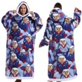 thumbnail image 1 of Joqmia Women's Oversized Wearable Blanket Hoodie - Fluffy Sherpa Plush Hooded Sweatshirt, Warm Cozy Lounge Wear for Home, Ideal Gift for Mom, Adults, Christmas, 1 of 5