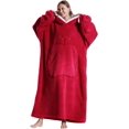 thumbnail image 1 of Joqmia Women's Oversized Wearable Blanket Hoodie - Fluffy Sherpa Plush Hooded Sweatshirt, Warm Cozy Lounge Wear for Home, Ideal Gift for Mom, Adults, Christmas, 1 of 8
