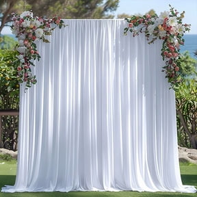 Joqmia Wrinkle-Free Backdrop Curtain,2-Panel Fabric Drapes for Wedding, Party, Photography Background