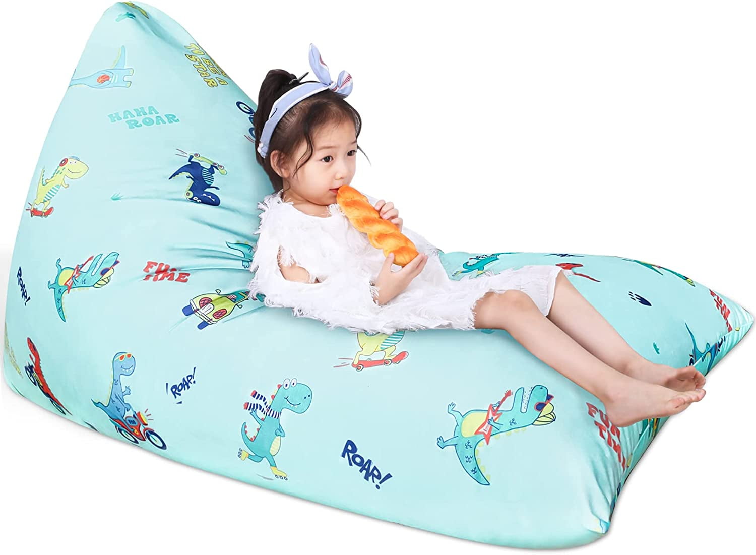 Jorbest Stuffed Animal Storage Bean Bag Chair for Kids and Adults