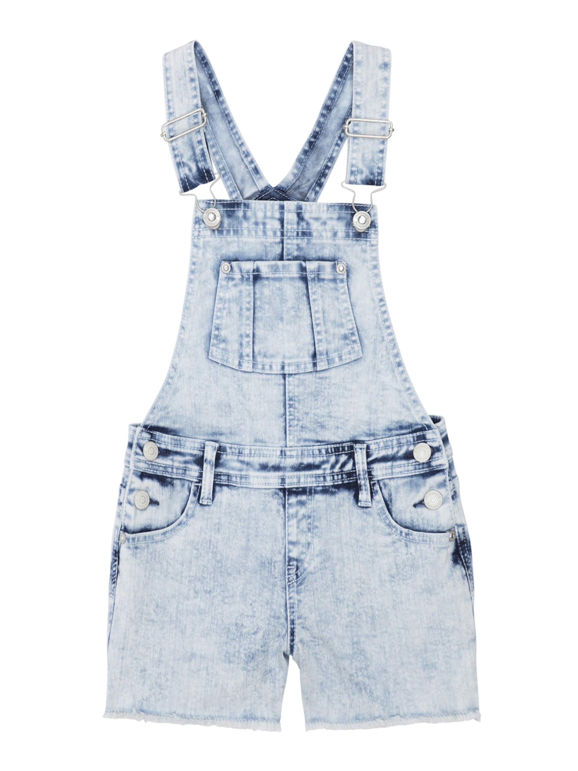 Jordache Acid Wash Denim Shortall (Little Girls & Big Girls) - Walmart.com