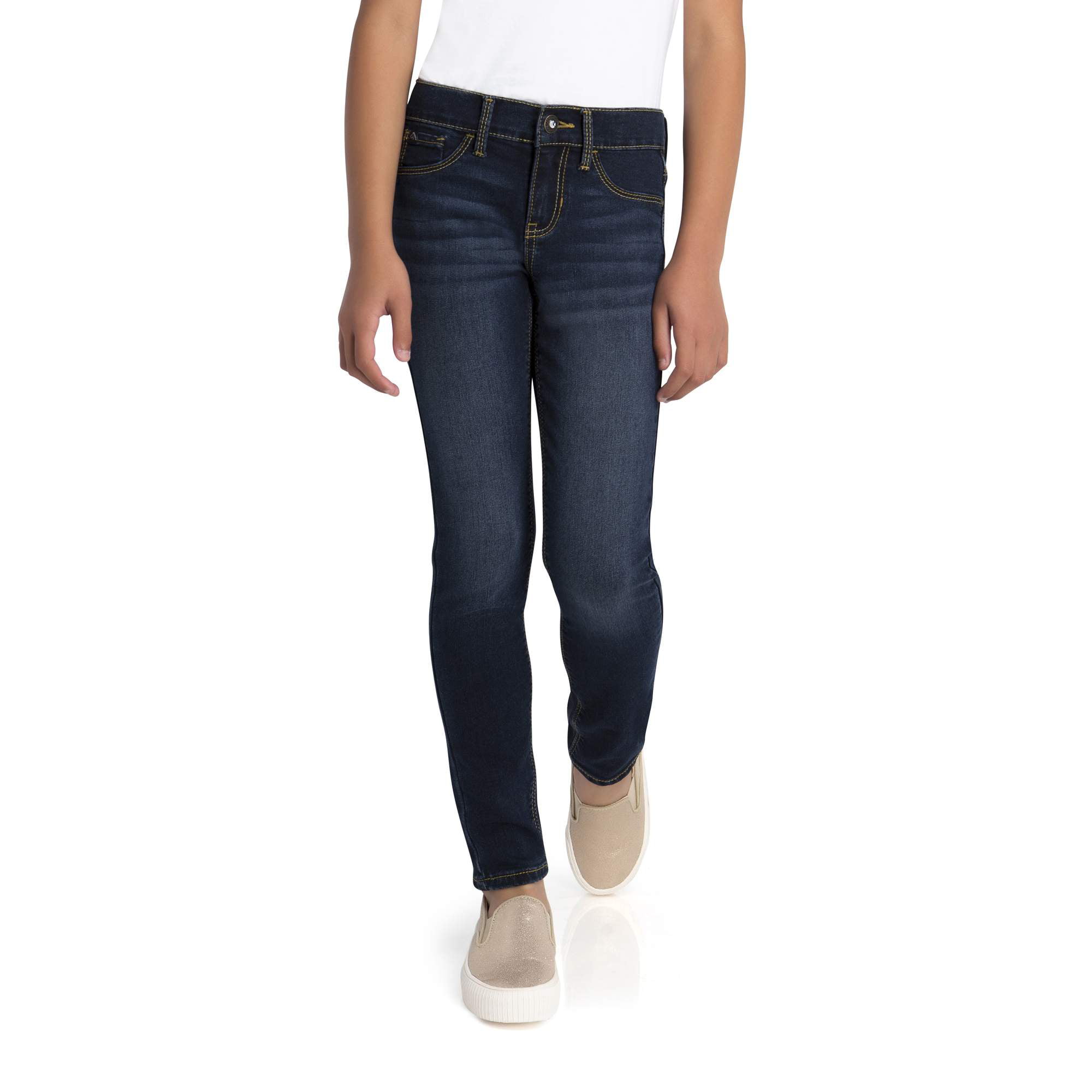 Jordache Girls Super Soft Skinny Premium Jean Pants (Pebblestone)