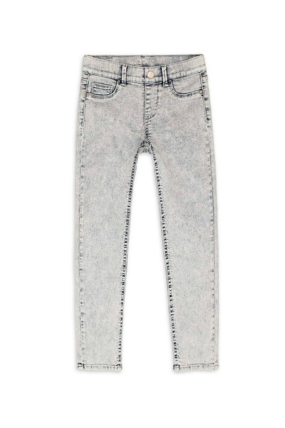 Girls Acid Wash Pull On Jeggings, Sizes XS-2X
