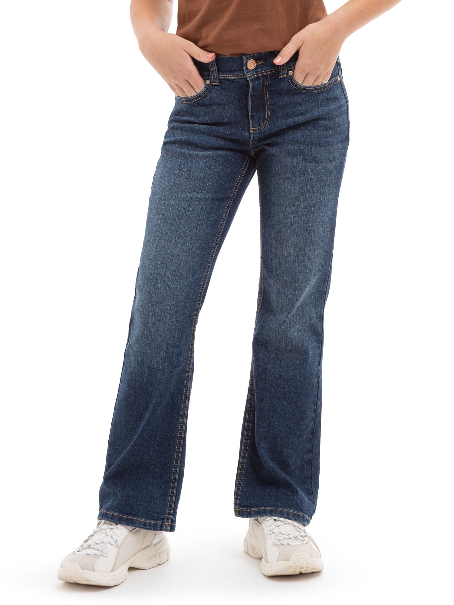 Jordache Girls Bootcut Jeans Sizes 5-18 Plus Stretch Denim Machine