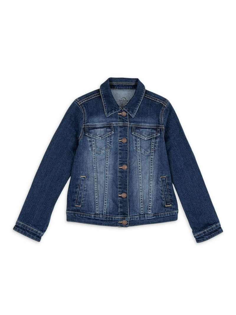 【WONDER WONDER】Enjet zipper pocket boxy denim zip-up JK Wonder Nation Tween Girls Denim Jacket, Sizes 4-18 - Walmart.com