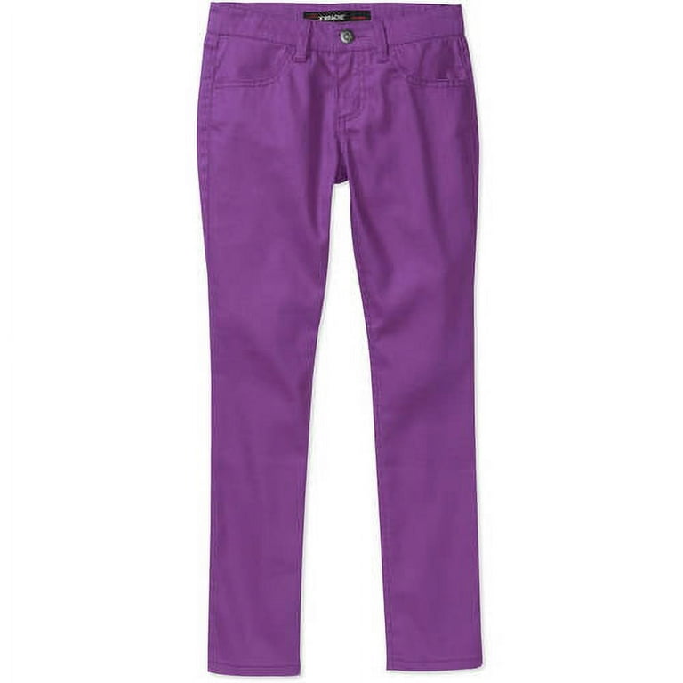 Girls colored top skinny jeans
