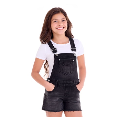 Girls Denim Shortall, Sizes 4-18
