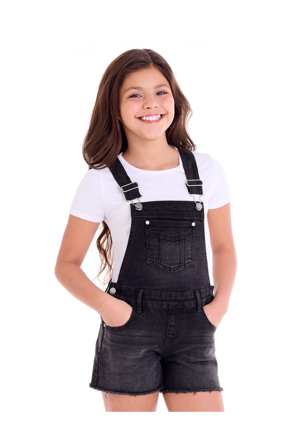 Girls Denim Shortall, Sizes XS-XXL