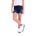 thumbnail image 1 of Jordache Girls Destructed 90's Midi Short, Sizes 5-18, 1 of 8